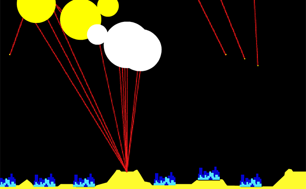 Tiny Missile Command スクリーンショット2